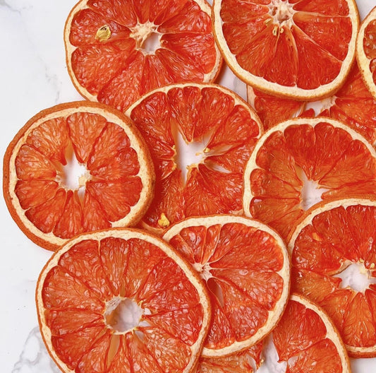 Dehydrated Grapefruit Garnishes