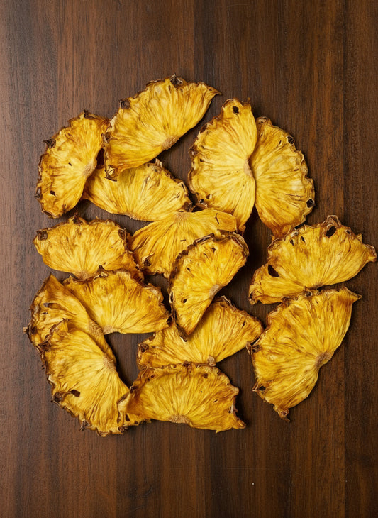 Dehydrated Pineapple Garnishes